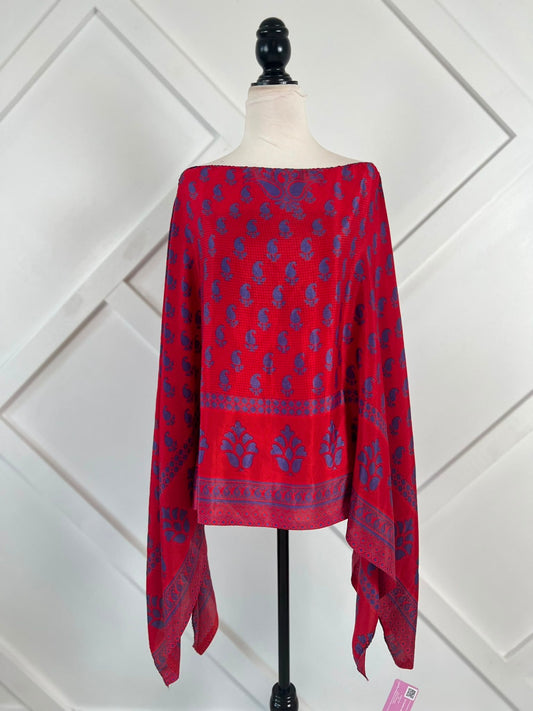 Poncho-015 - Rangeelaa- Fairtrade Sustainable Women's Clothing