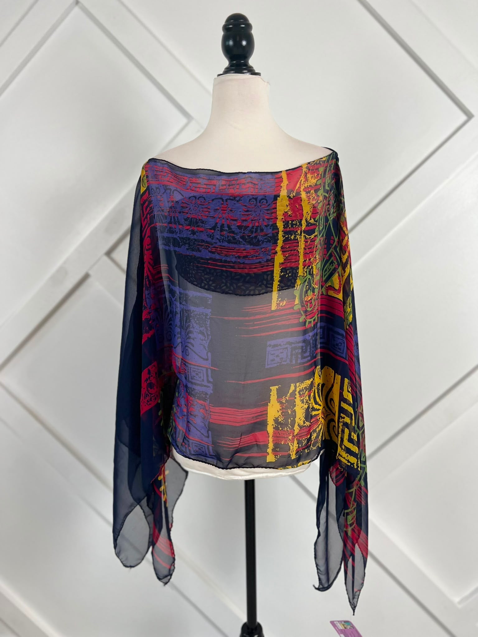 Poncho-024 - Rangeelaa- Fairtrade Sustainable Women's Clothing