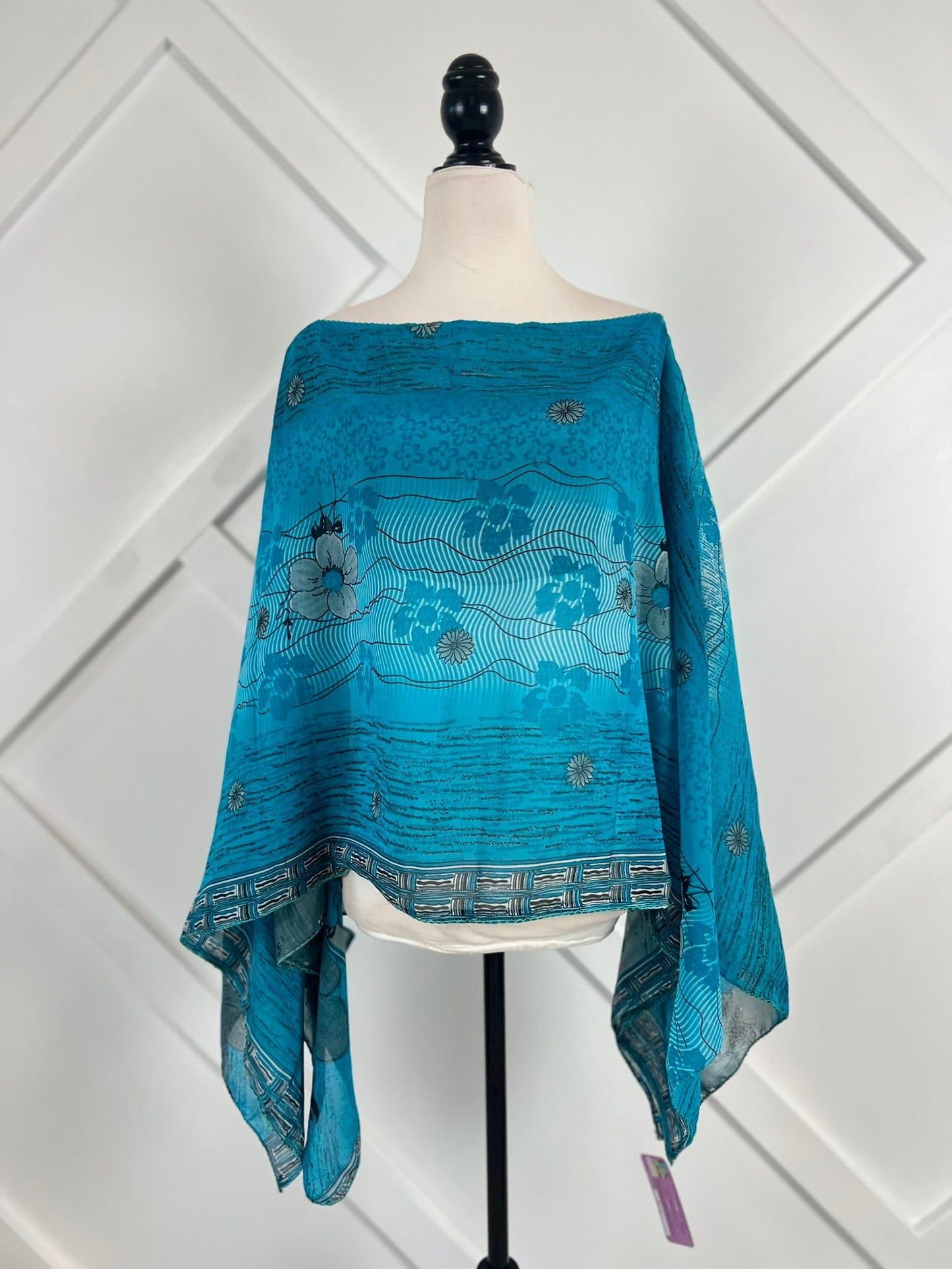 Poncho-025 - Rangeelaa- Fairtrade Sustainable Women's Clothing