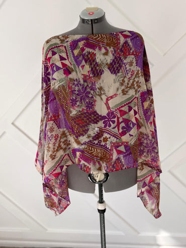 Poncho - 025 - Rangeelaa - Fairtrade Sustainable Women's Clothing