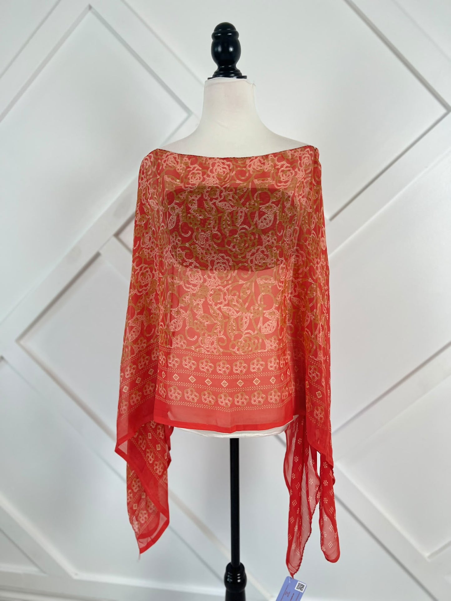 Poncho-028 - Rangeelaa- Fairtrade Sustainable Women's Clothing