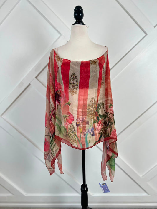 Poncho-032 - Rangeelaa- Fairtrade Sustainable Women's Clothing