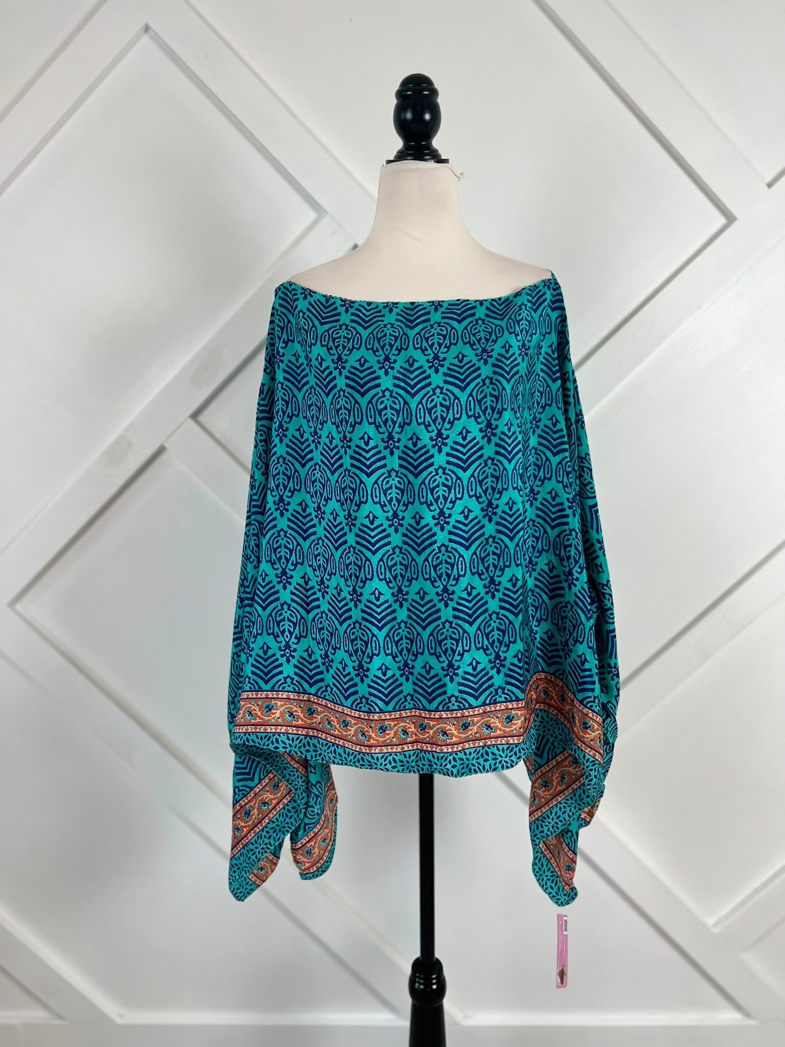 Poncho-033 - Rangeelaa- Fairtrade Sustainable Women's Clothing