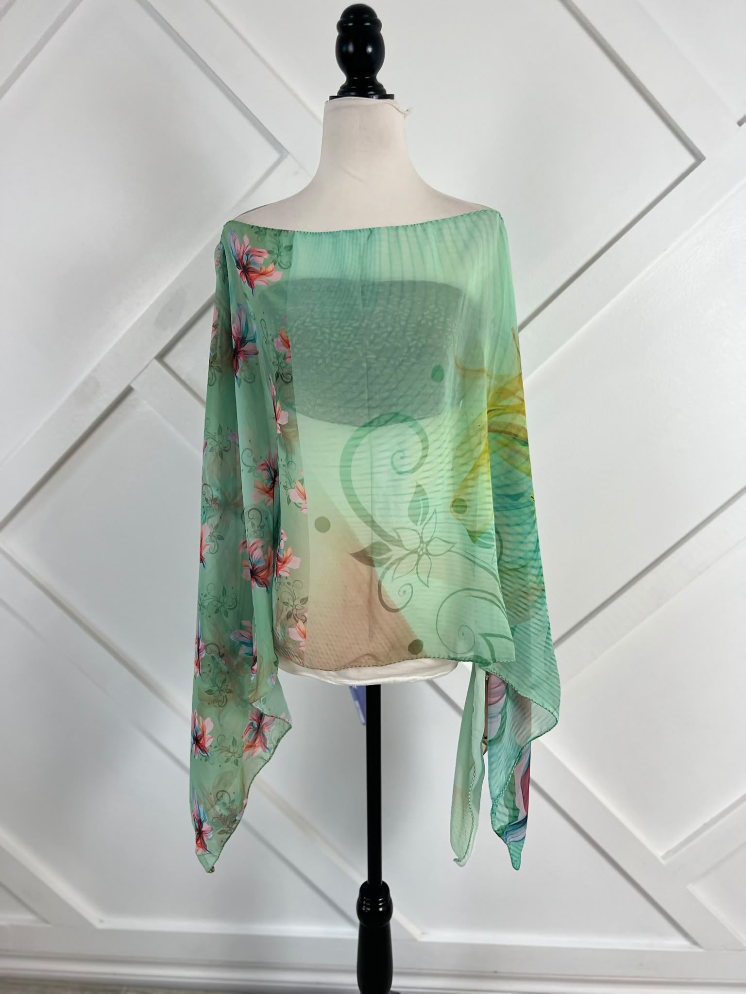 Poncho-041 - Rangeelaa- Fairtrade Sustainable Women's Clothing