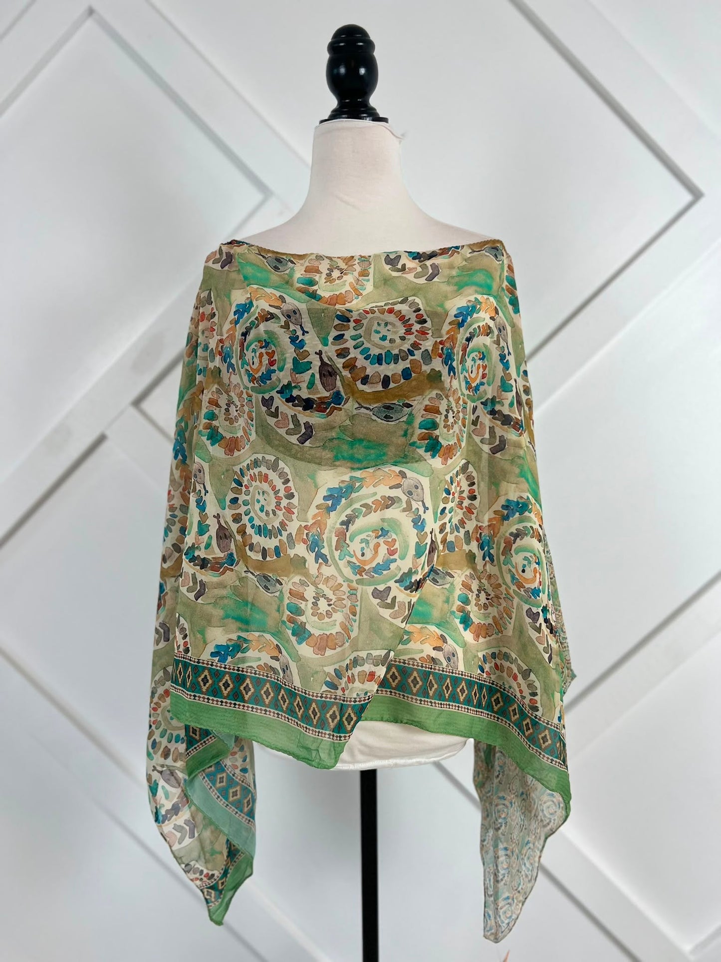 Poncho-045 - Rangeelaa- Fairtrade Sustainable Women's Clothing