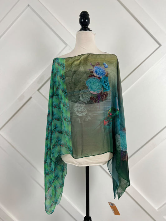 Poncho-046 - Rangeelaa- Fairtrade Sustainable Women's Clothing