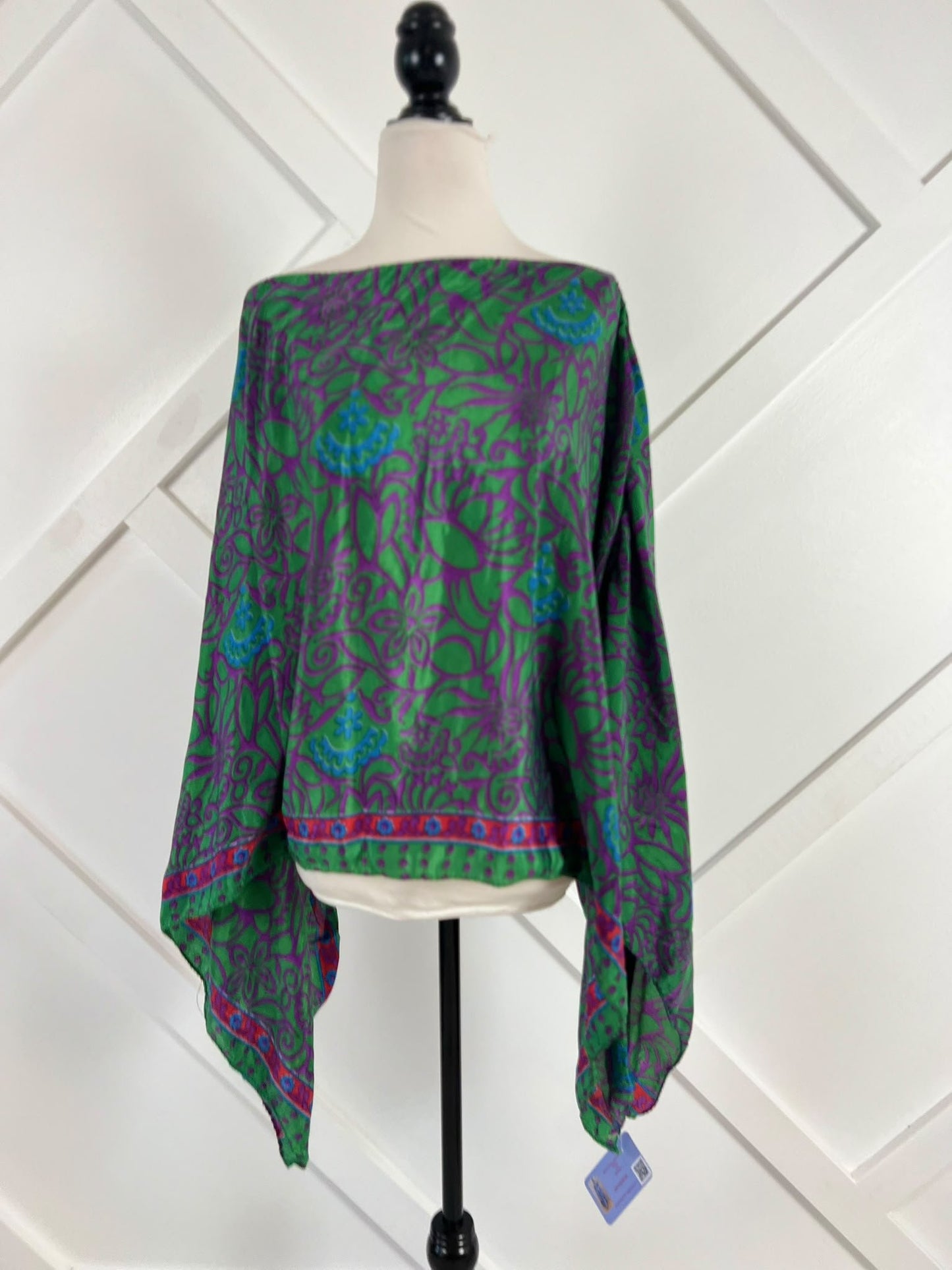 Poncho-054 - Rangeelaa- Fairtrade Sustainable Women's Clothing