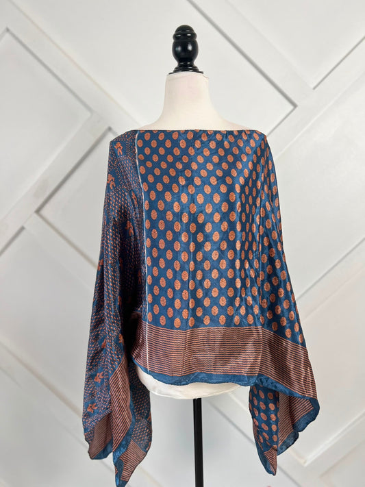 Poncho-061 - Rangeelaa- Fairtrade Sustainable Women's Clothing