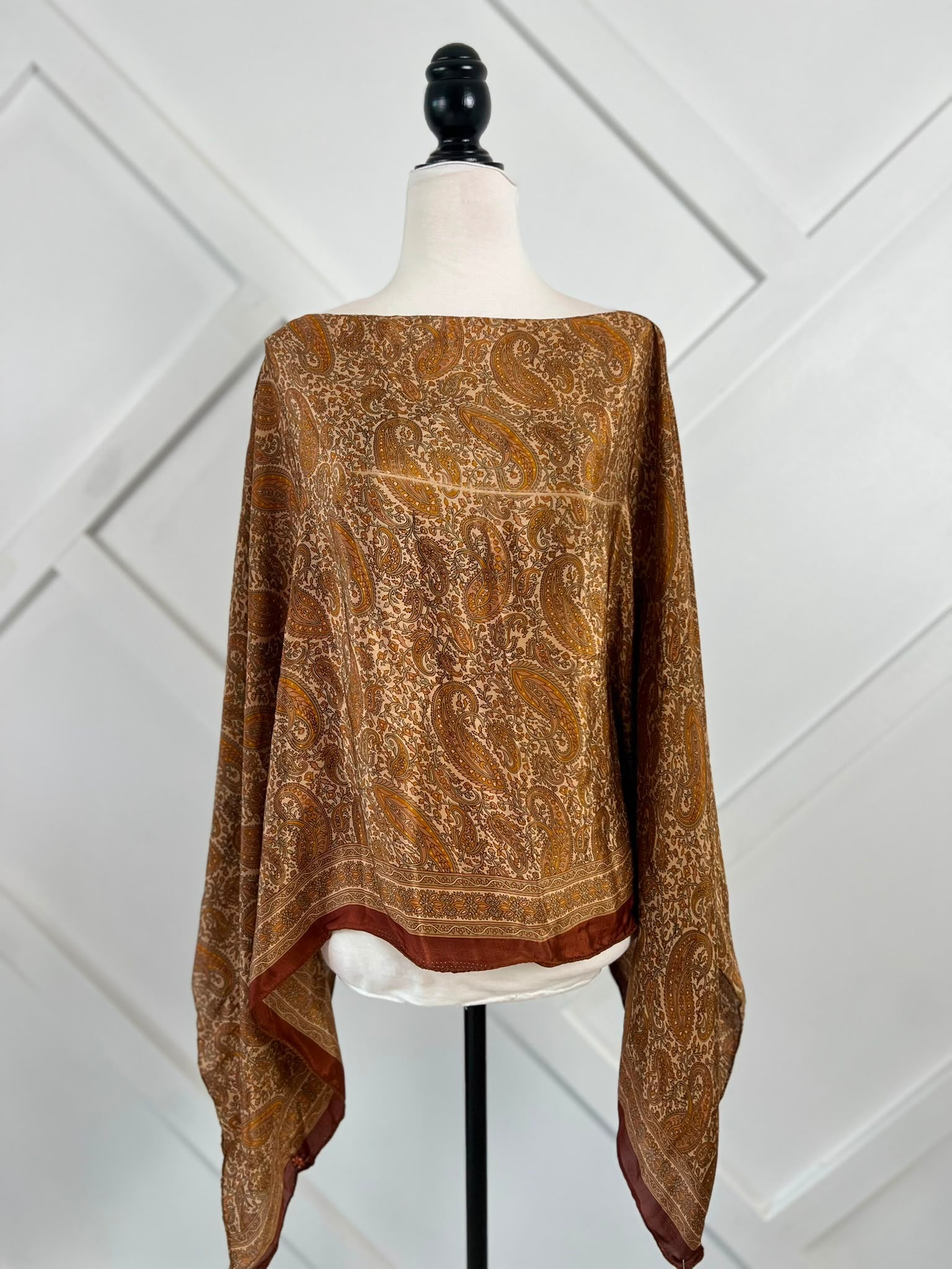 Poncho-071 - Rangeelaa- Fairtrade Sustainable Women's Clothing