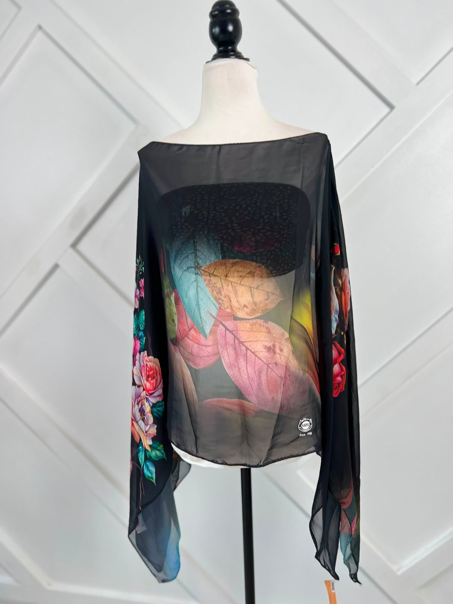 Poncho-073 - Rangeelaa- Fairtrade Sustainable Women's Clothing