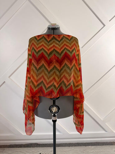 Poncho - A049 - Rangeelaa - Fairtrade Sustainable Women's Clothing