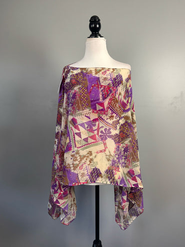 Poncho A16 - Rangeelaa - Fairtrade Sustainable Women's Clothing