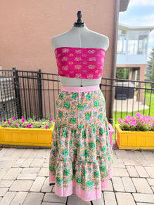 Premium Regular Ankle Drawstring Skaya Tiered Skirt-M001
