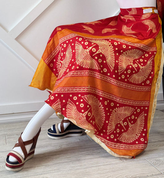 Premium Regular Ankle skirt - M005 - Rangeelaa - Fairtrade Sustainable Women's Clothingsaree wrap skirts