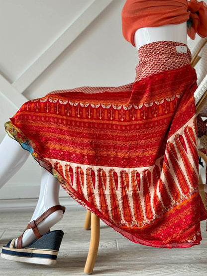 Premium Regular Tea skirt-DS010 - Rangeelaa- Fairtrade Sustainable Women's Clothingskirts