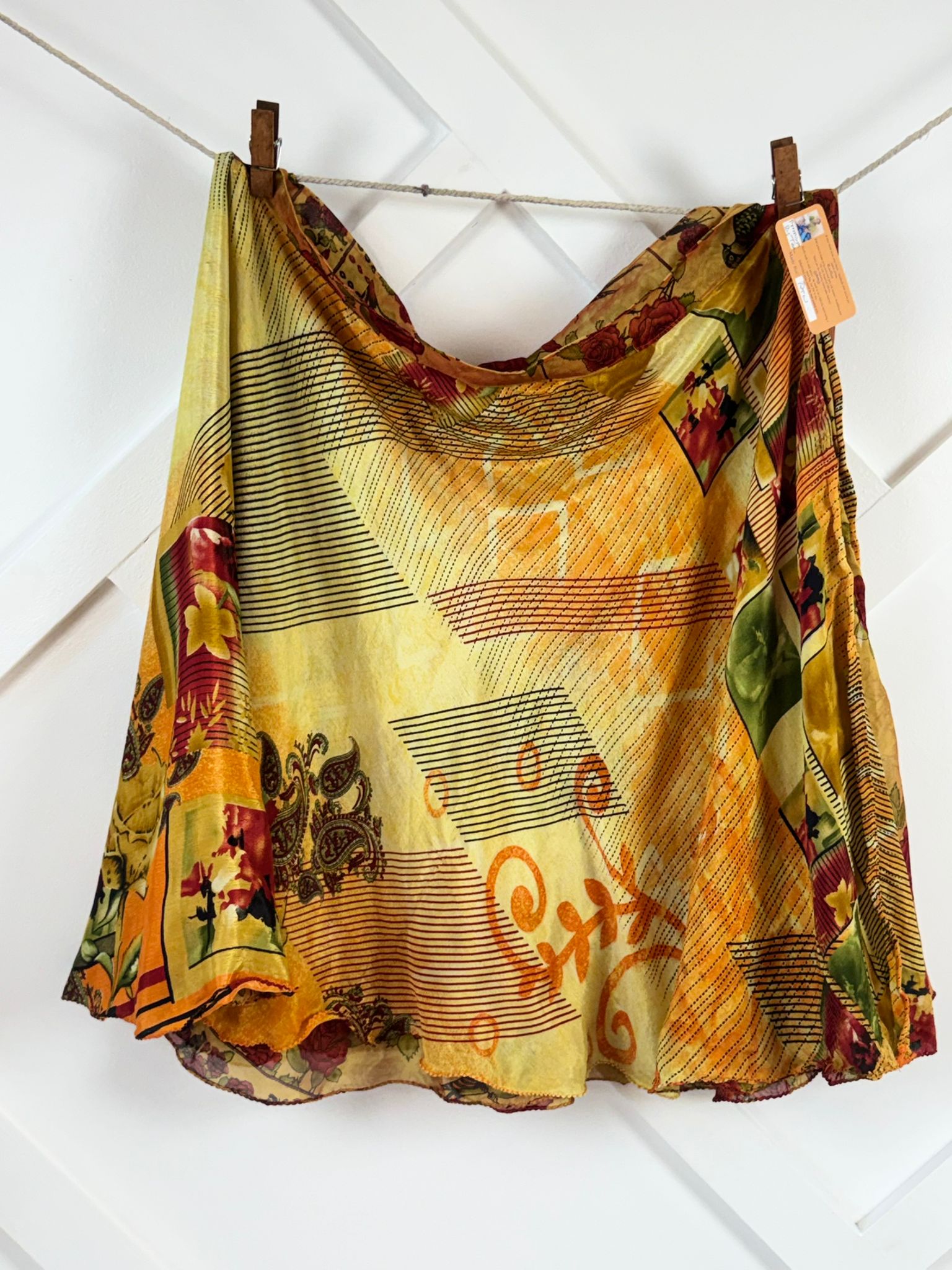 Premium Regular Tea skirt - M019 - Rangeelaa - Fairtrade Sustainable Women's Clothingsaree wrap skirts