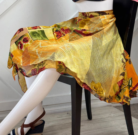 Premium Regular Tea skirt - M019 - Rangeelaa - Fairtrade Sustainable Women's Clothingsaree wrap skirts