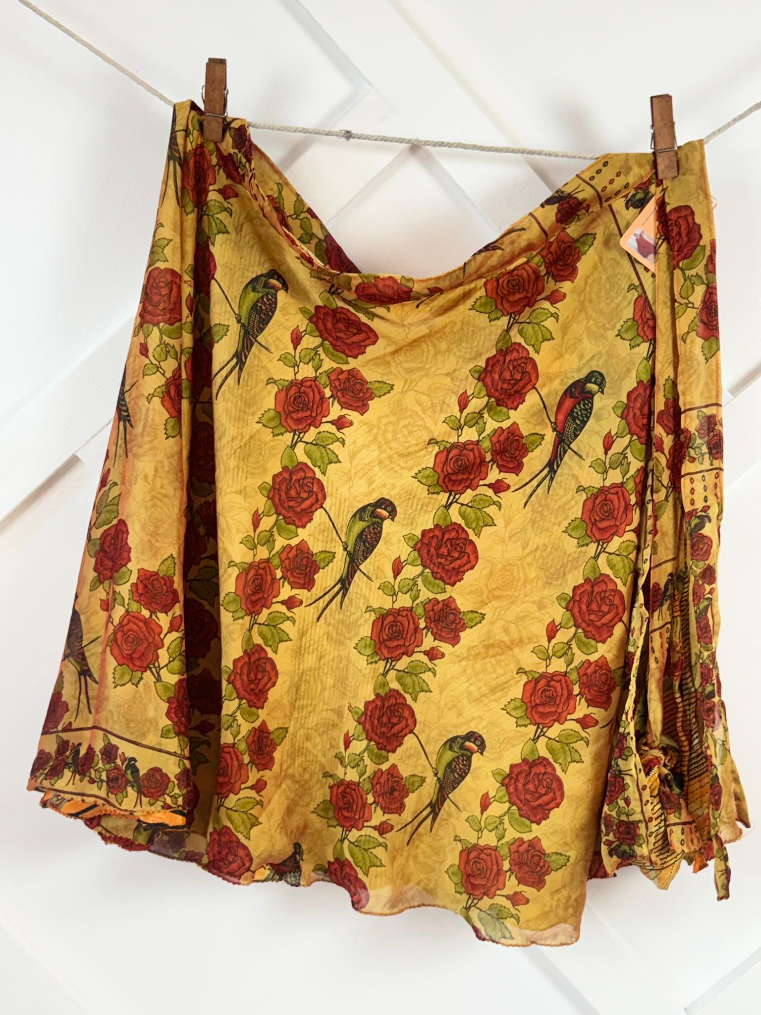 Premium Regular Tea skirt - M019 - Rangeelaa - Fairtrade Sustainable Women's Clothingsaree wrap skirts