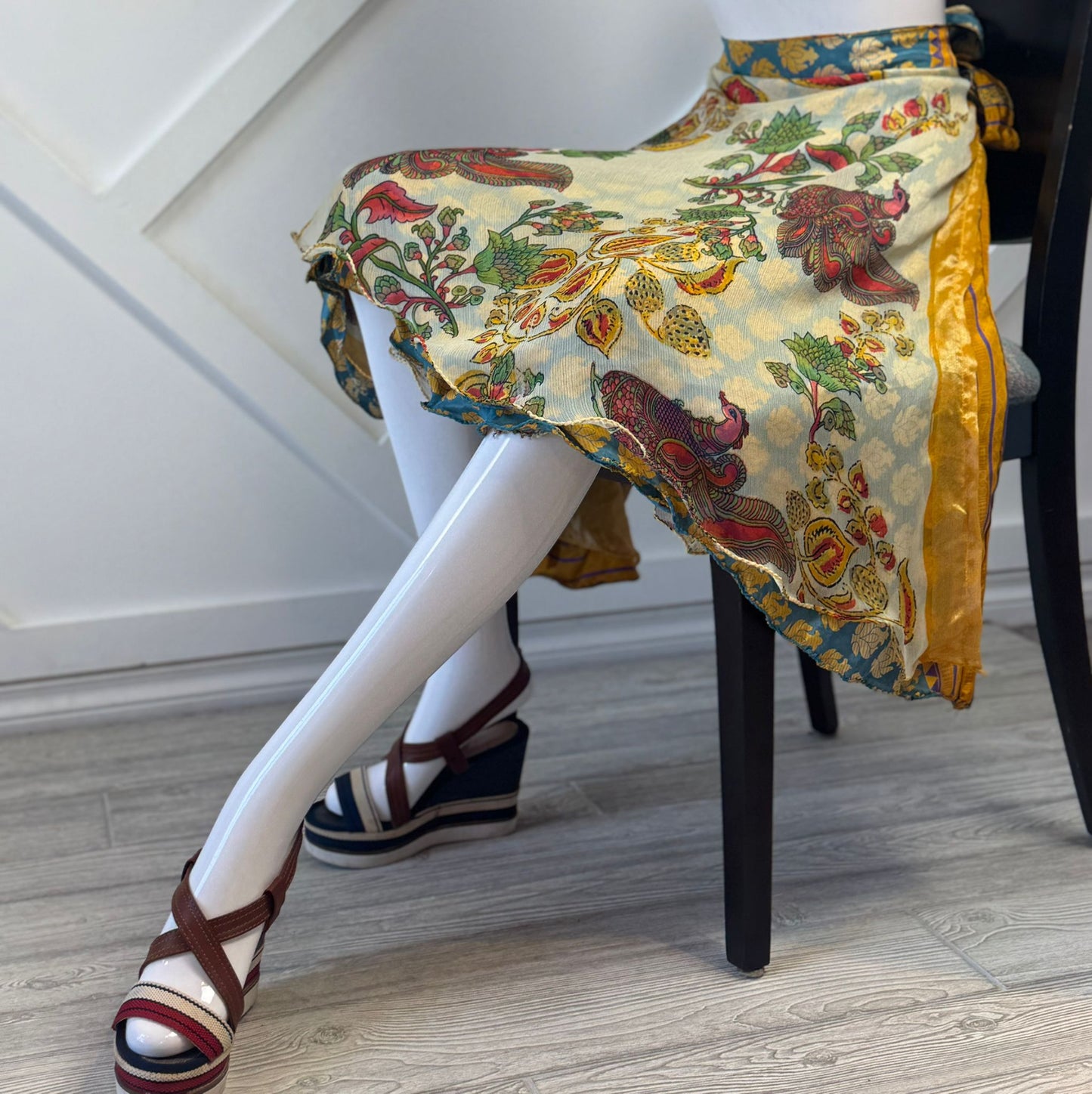 Premium Regular Tea skirt - M063 - Rangeelaa - Fairtrade Sustainable Women's Clothingsaree wrap skirts