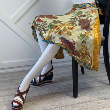 Premium Regular Tea skirt - M063 - Rangeelaa - Fairtrade Sustainable Women's Clothingsaree wrap skirts