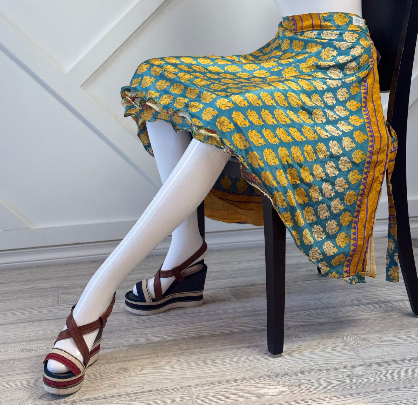 Premium Regular Tea skirt - M063 - Rangeelaa - Fairtrade Sustainable Women's Clothingsaree wrap skirts