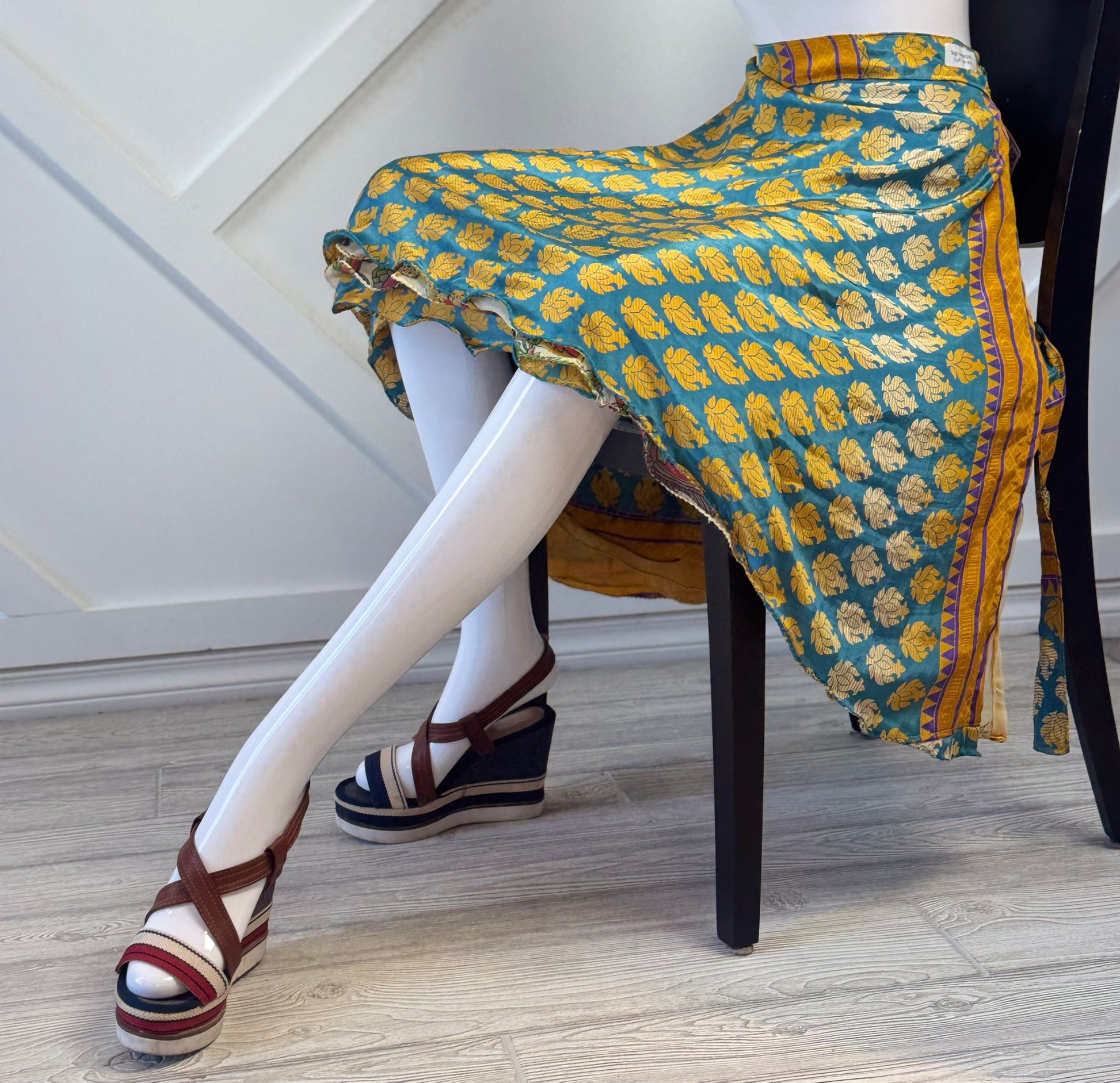 Premium Regular Tea skirt - M063 - Rangeelaa - Fairtrade Sustainable Women's Clothingsaree wrap skirts