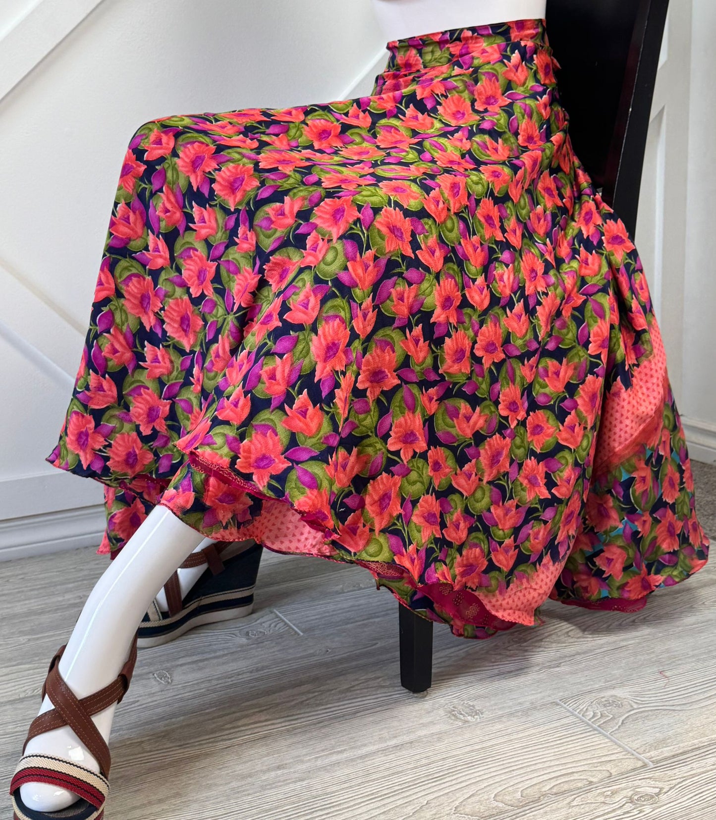 Premium XL Ankle skirt - M026 - Rangeelaa - Fairtrade Sustainable Women's Clothingsaree wrap skirts
