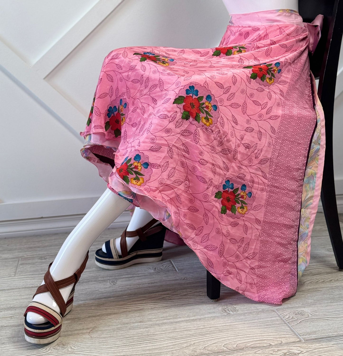 Premium XL Ankle skirt - M027 - Rangeelaa - Fairtrade Sustainable Women's Clothingsaree wrap skirts