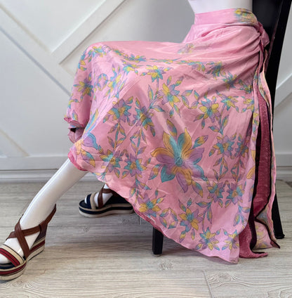 Premium XL Ankle skirt - M027 - Rangeelaa - Fairtrade Sustainable Women's Clothingsaree wrap skirts