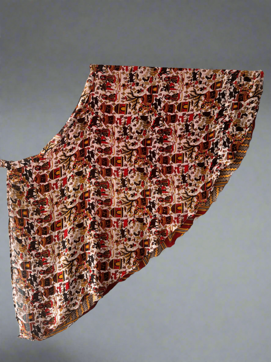 Premium XL Ankle skirt - N022 - Rangeelaa - Fairtrade Sustainable Women's Clothingsaree wrap skirts