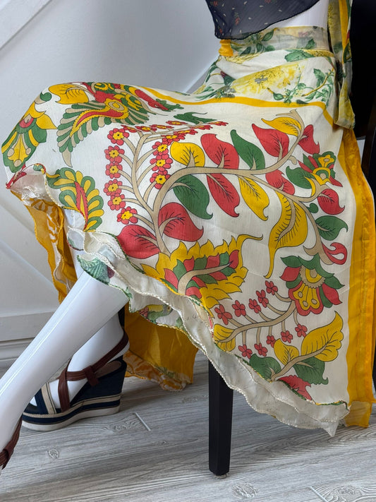 Premium XL Calf skirt - M041 - Rangeelaa - Fairtrade Sustainable Women's Clothingsaree wrap skirts