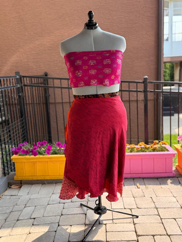 Premium XL Harmony Two Layered Skirt - J0052 - Rangeelaa - Fairtrade Sustainable Women's Clothing