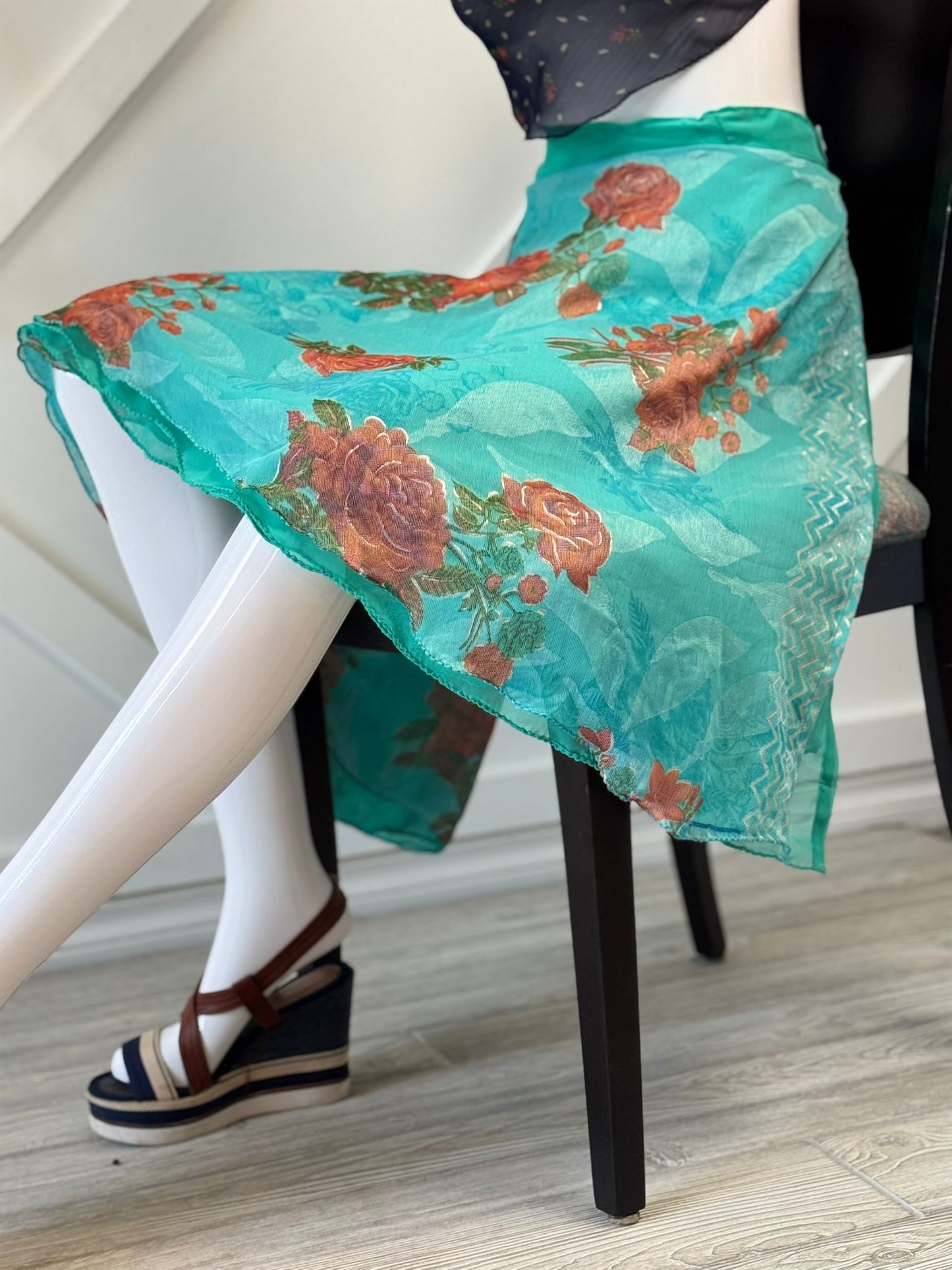 Premium XL Mini skirt - M068 - Rangeelaa - Fairtrade Sustainable Women's Clothingsaree wrap skirts