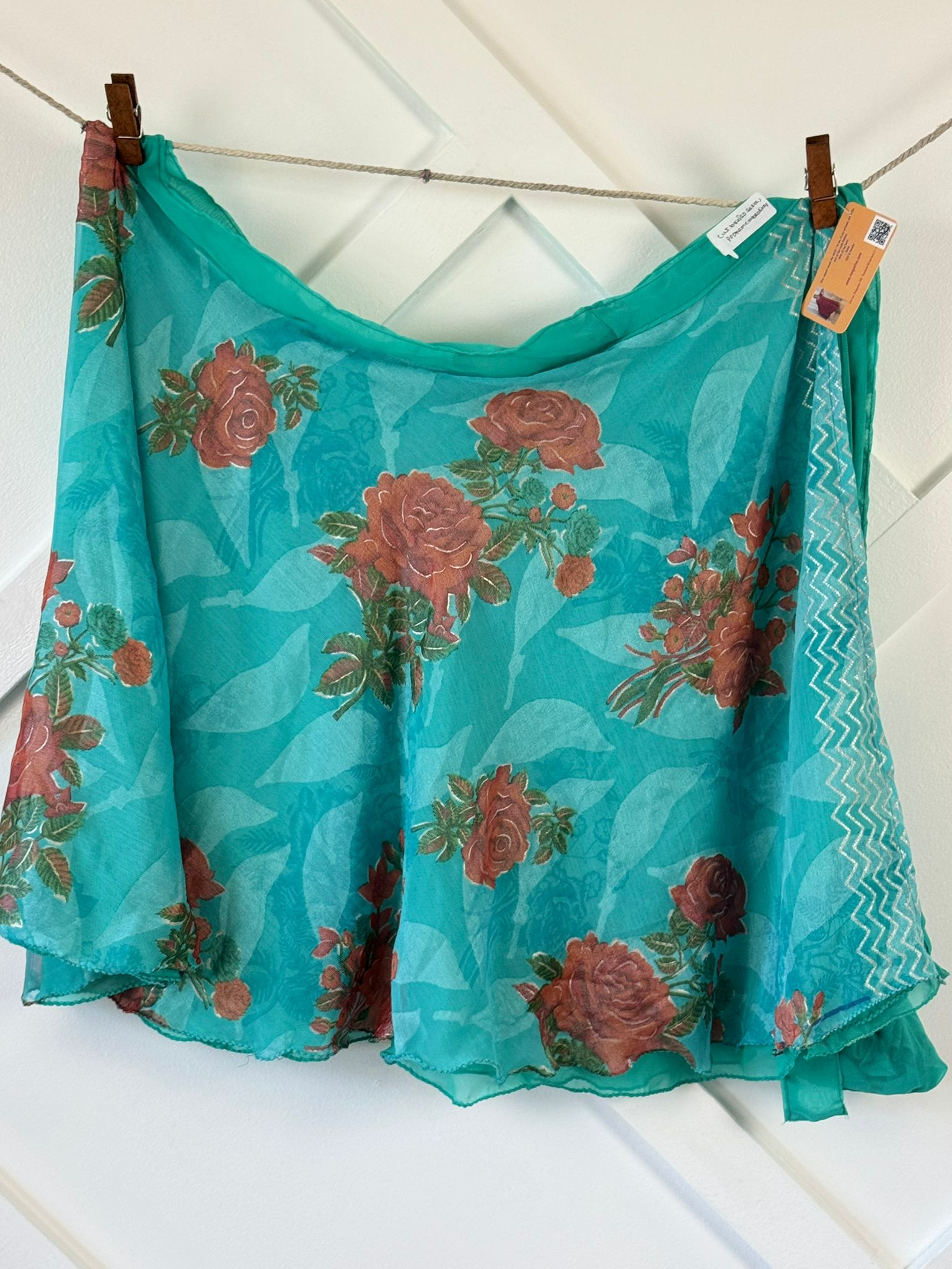 Premium XL Mini skirt - M068 - Rangeelaa - Fairtrade Sustainable Women's Clothingsaree wrap skirts