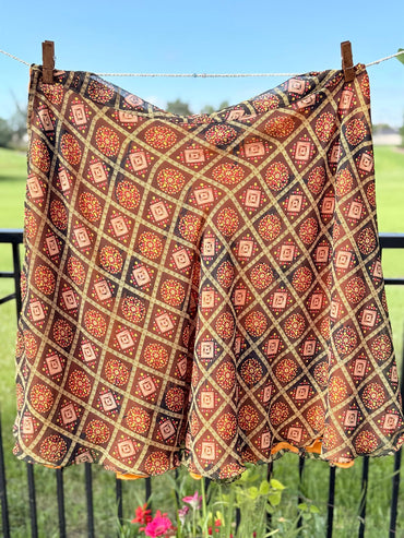 Premium XL Tea - J026 - Rangeelaa - Fairtrade Sustainable Women's Clothingsaree wrap skirts