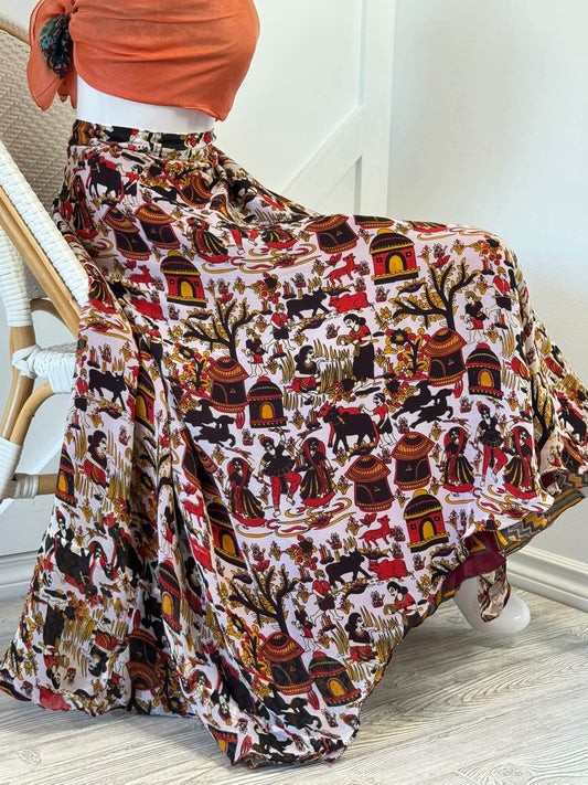 Premium XL tea skirt-110 - Rangeelaa- Fairtrade Sustainable Women's Clothingskirts