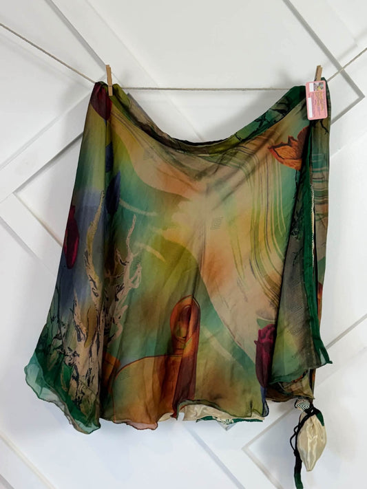 Premium XL tea skirt-114 - Rangeelaa- Fairtrade Sustainable Women's Clothingskirts