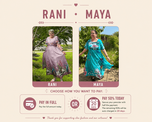 Rani/Maya - Rangeelaa- Fairtrade Sustainable Women's Clothing