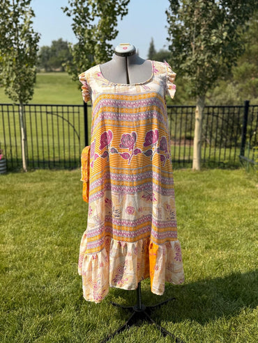 Regular Classic Jiya Dress - A028 - Rangeelaa - Fairtrade Sustainable Women's Clothing
