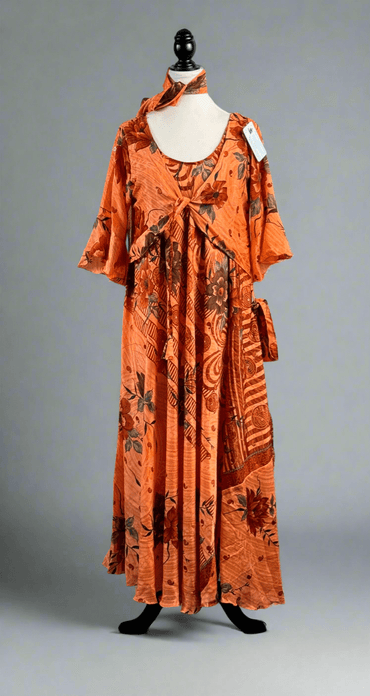 Regular Cute Choli Mahika Dress with scarf - V001 - Rangeelaa - Fairtrade Sustainable Women's Clothing