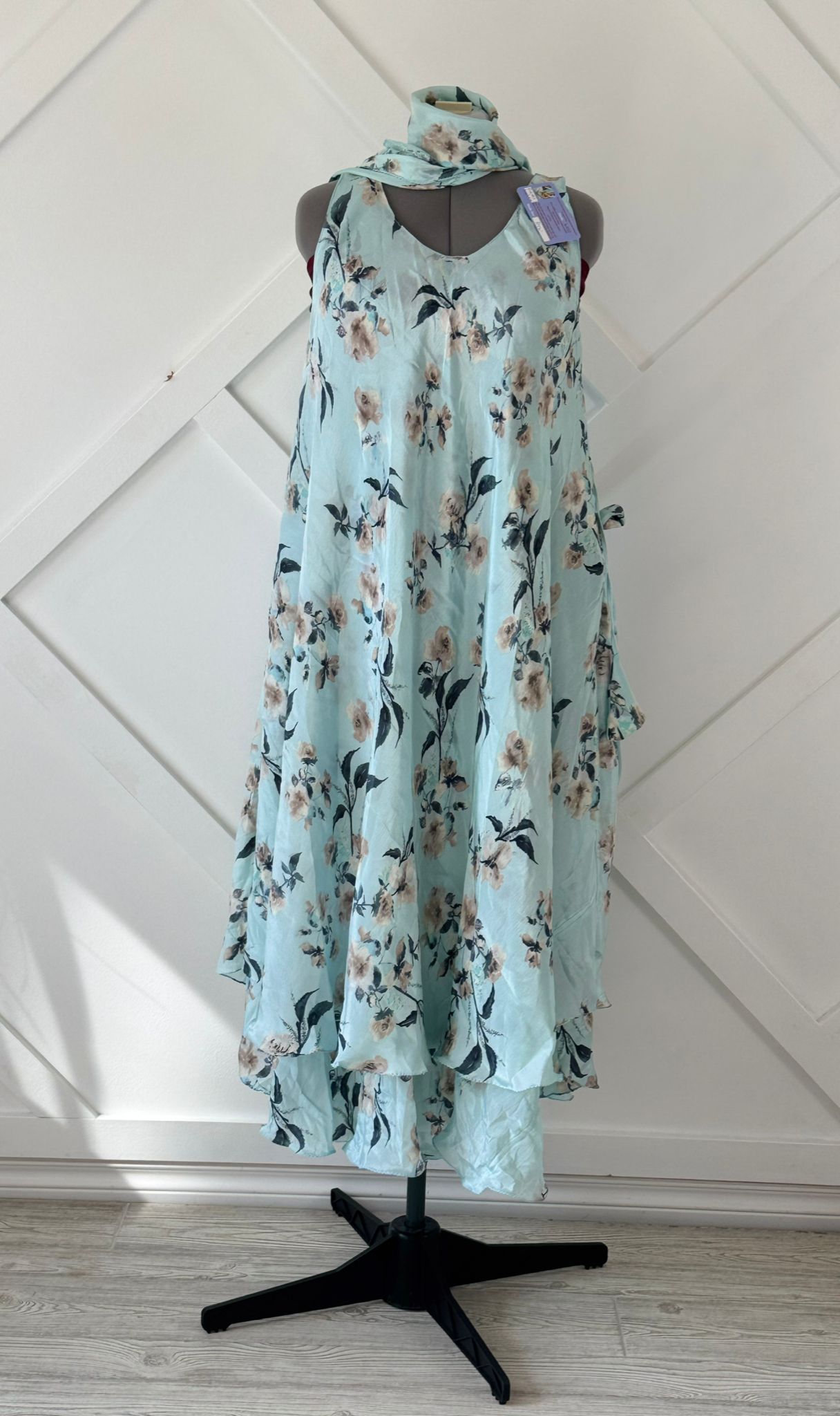 Regular Original tall Mahika with matching Scarf-W011 - Rangeelaa- Fairtrade Sustainable Women's Clothing