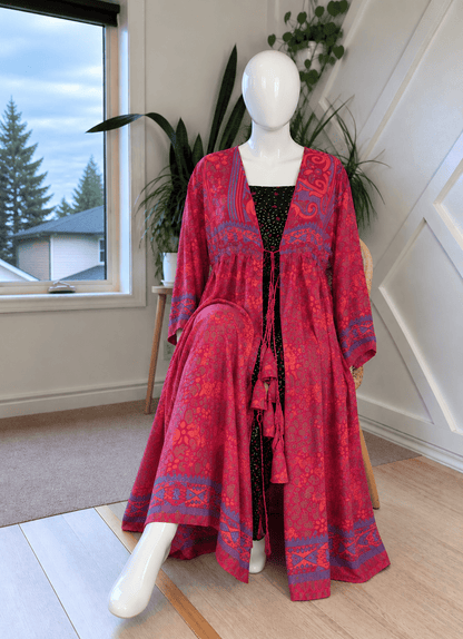 Regular Over Sized Nira Kimono - J0056 - Rangeelaa- Fairtrade Sustainable Women's Clothingdresses
