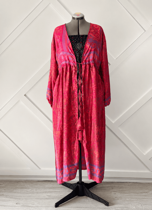 Regular Over Sized Nira Kimono - J0056 - Rangeelaa- Fairtrade Sustainable Women's Clothingdresses
