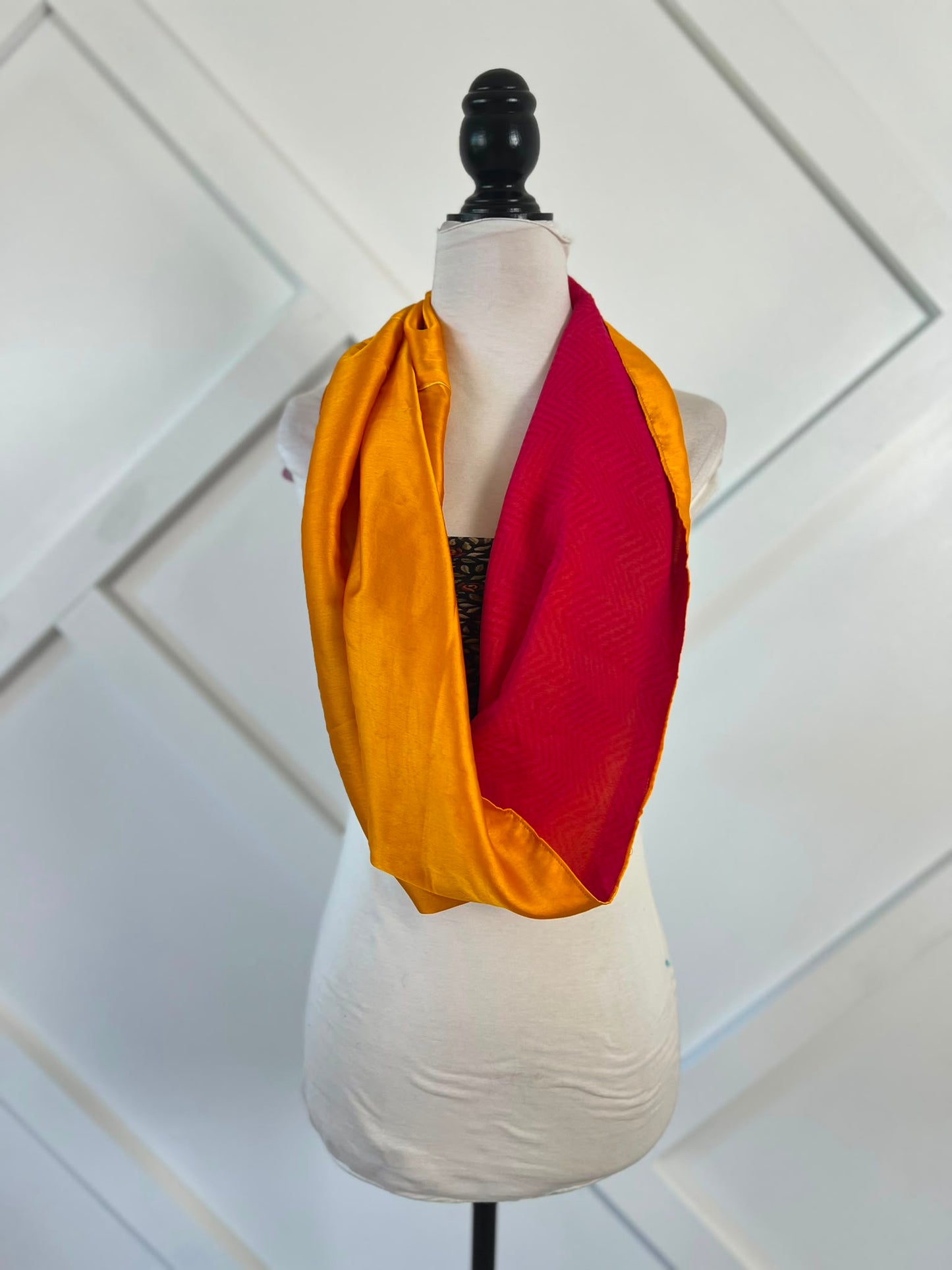 40 inch Reversible Infinity Scarf (short)-119