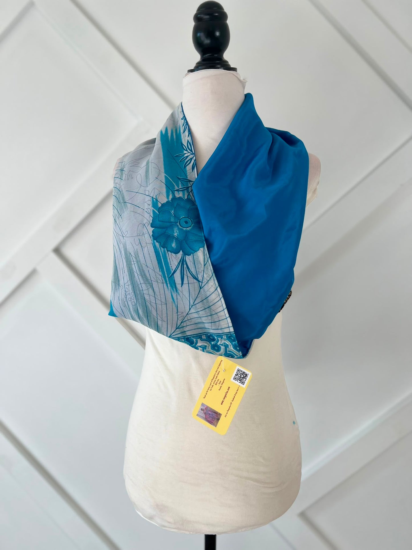 40 inch Reversible Infinity Scarf (short)-039