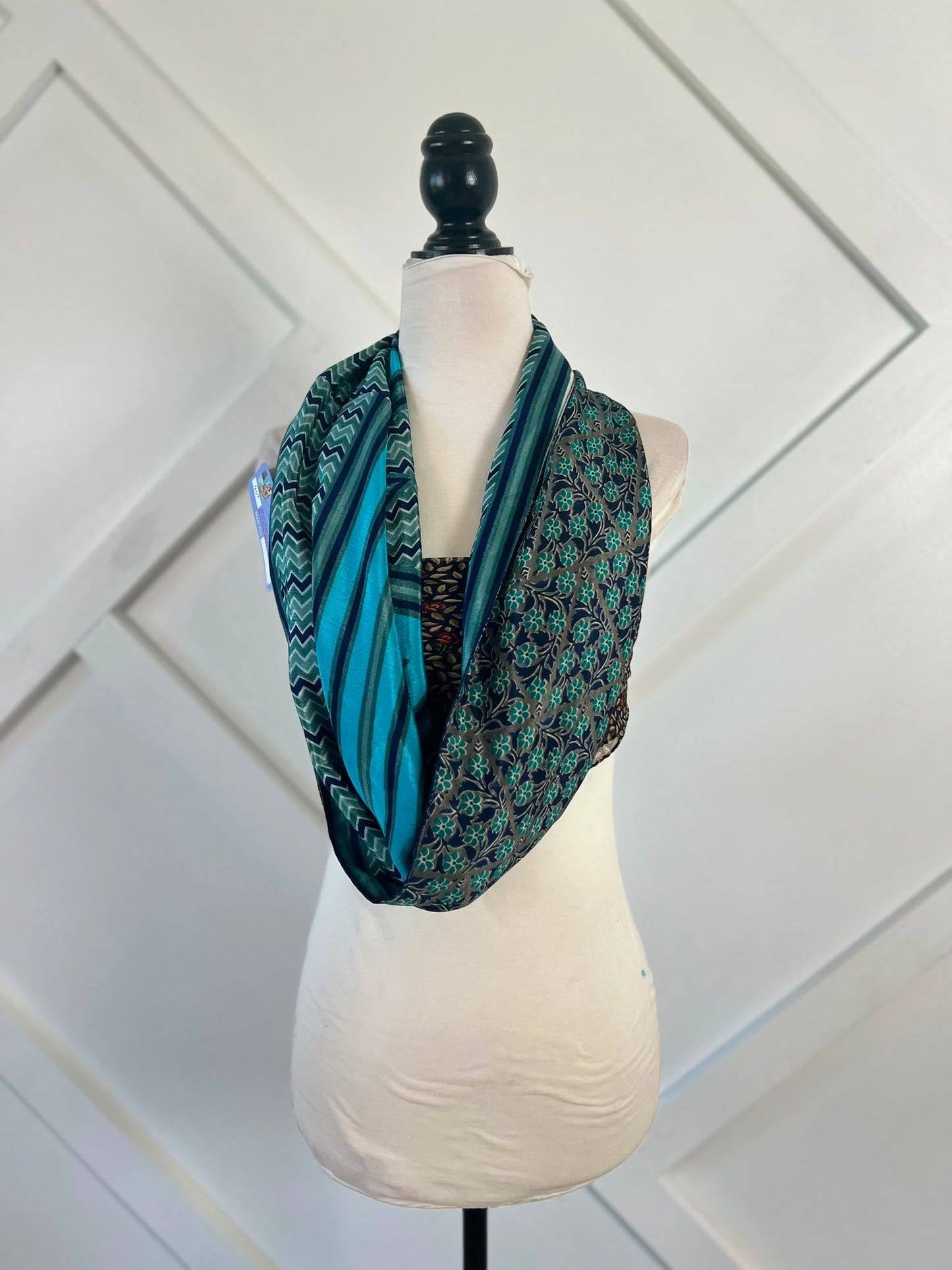 40 inch Reversible Infinity Scarf (short)-104