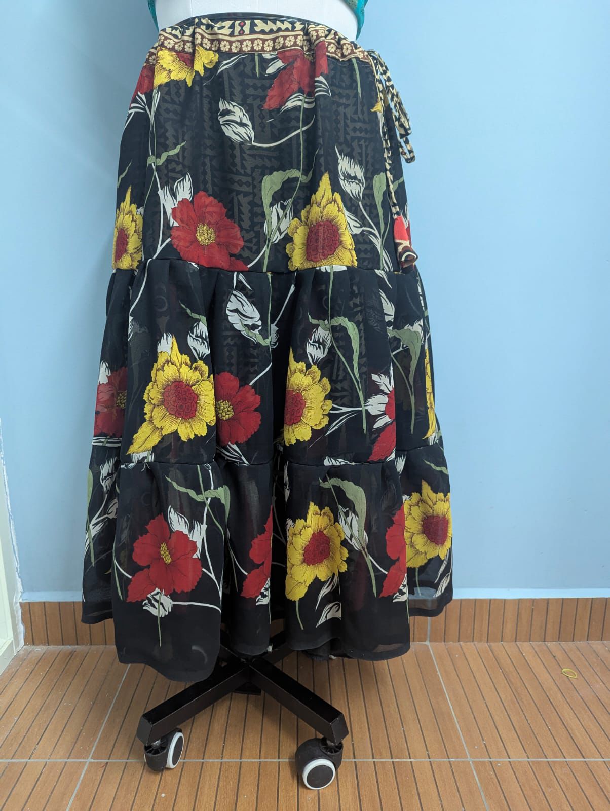 Christine.W-Dispatch payment for Festive Regular Ankle Drawstring Skaya Tiered Skirt