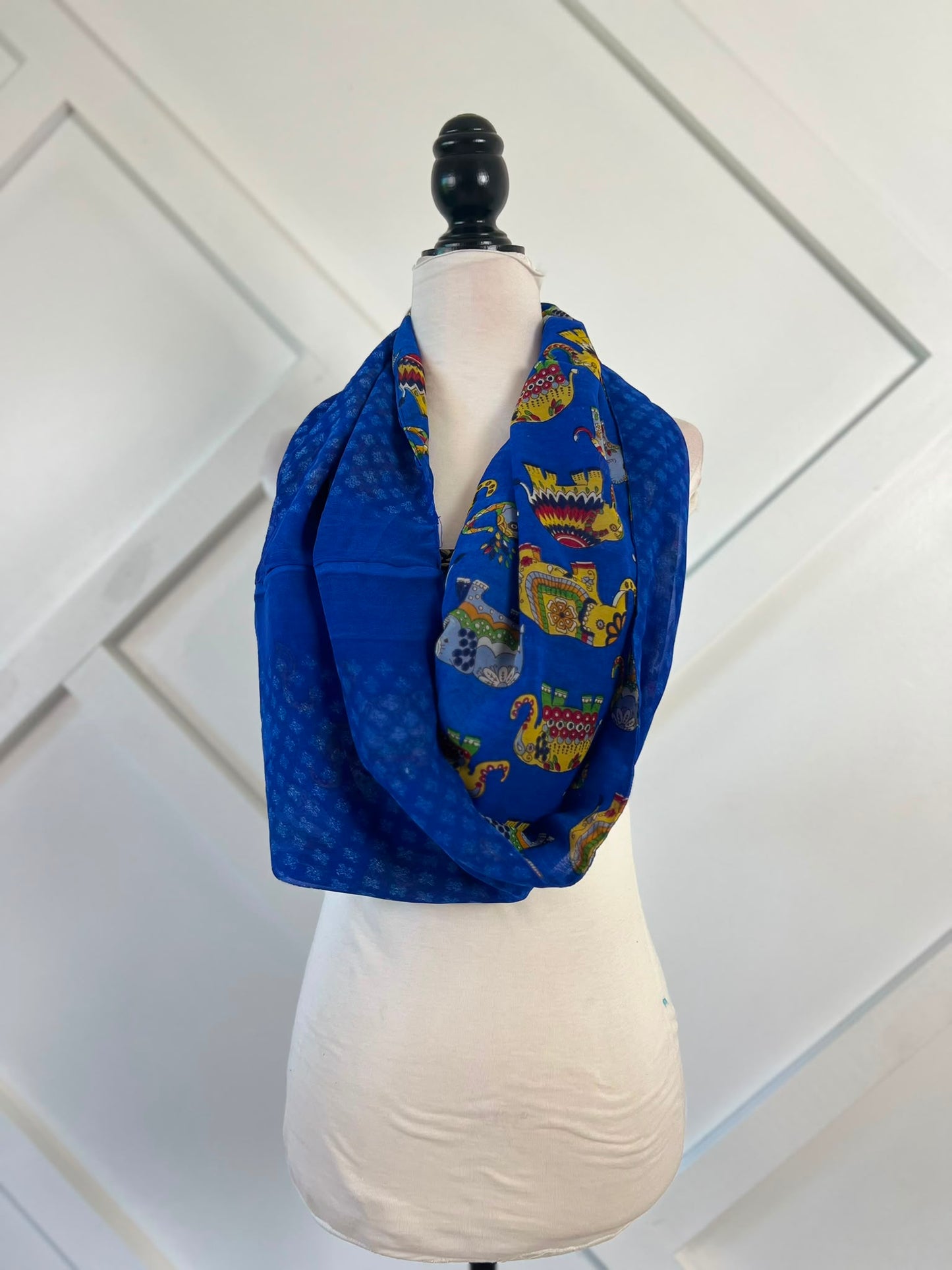 40 inch Reversible Infinity Scarf (short)-117