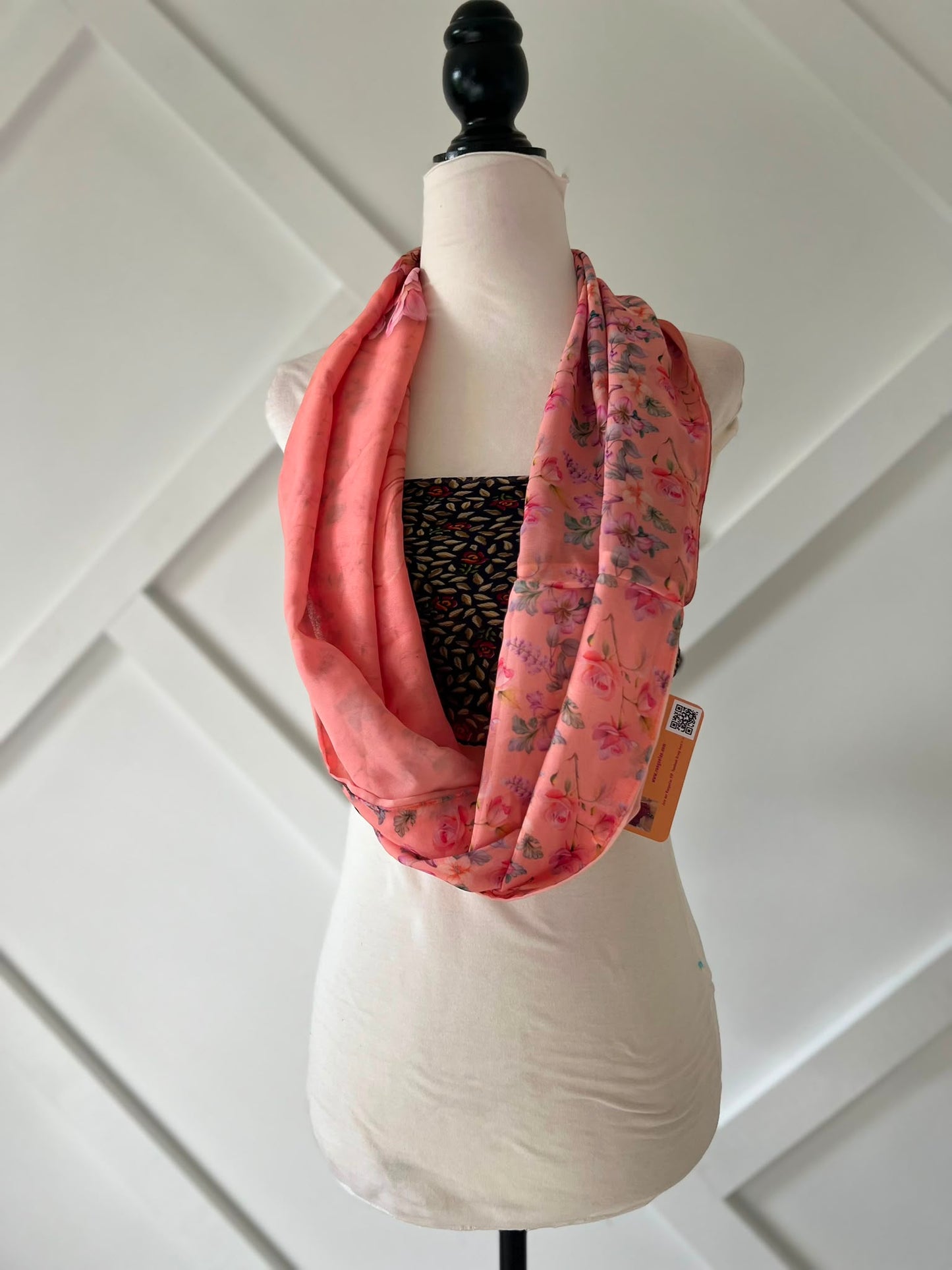 40 inch Reversible Infinity Scarf (short)-015