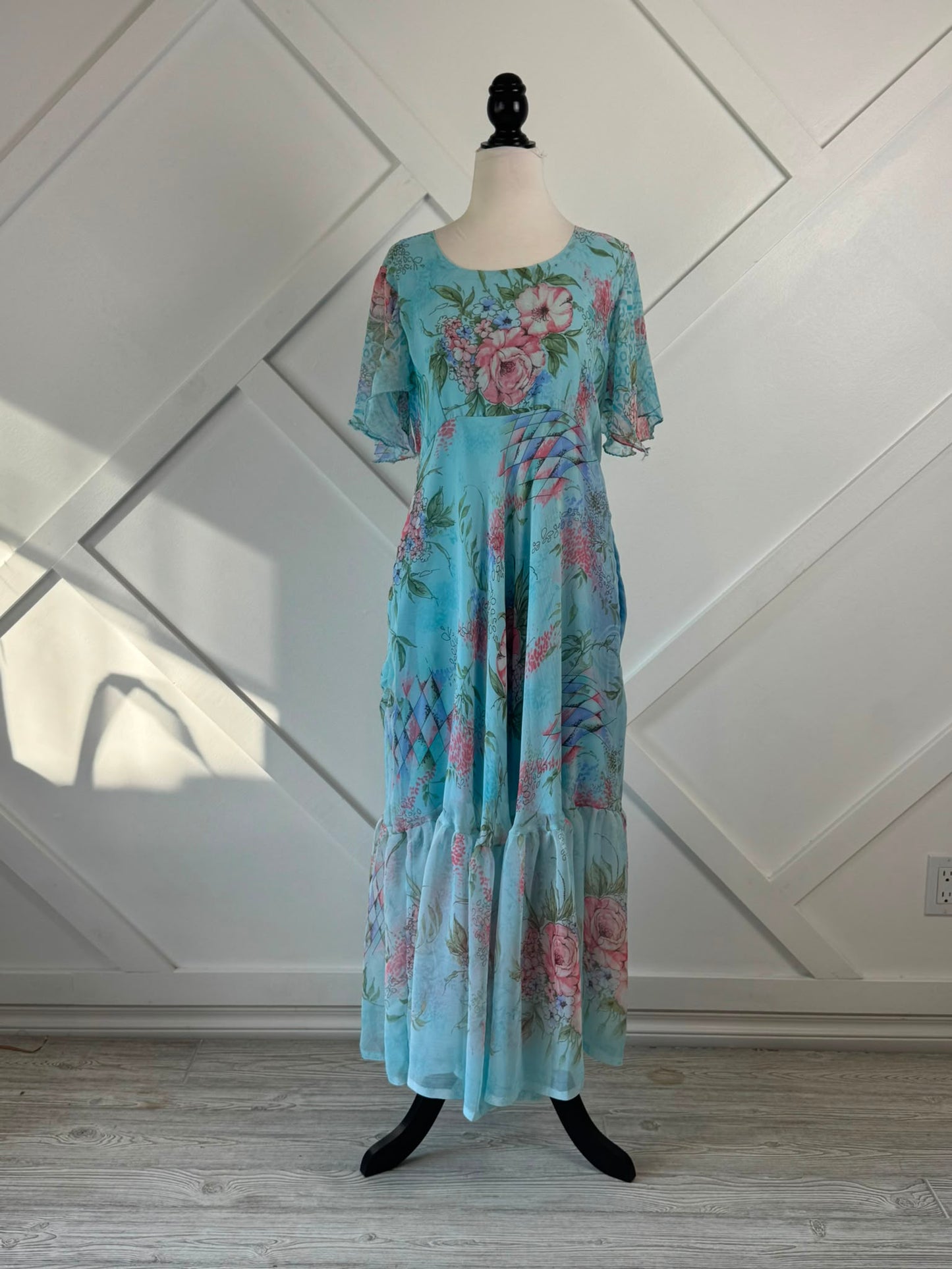 Petite Regular Lined Ganga Dress-FD98